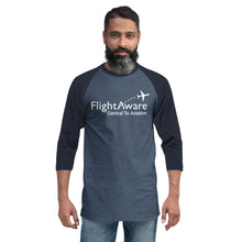 Load image into Gallery viewer, FlightAware 3/4 Sleeve Raglan Shirt
