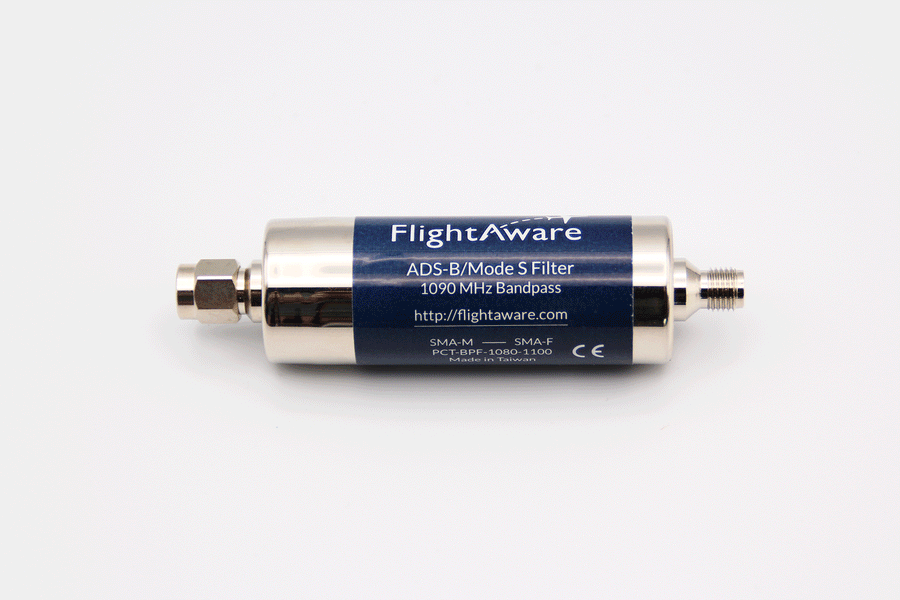 FlightAware Band Pass Signal Filter, 1090 MHz only ADSB Flight Tracking