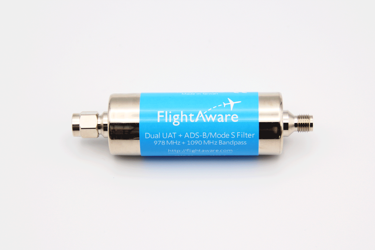 FlightAware Band Pass Signal Filter, Dual 9781090 MHz ADSB Flight